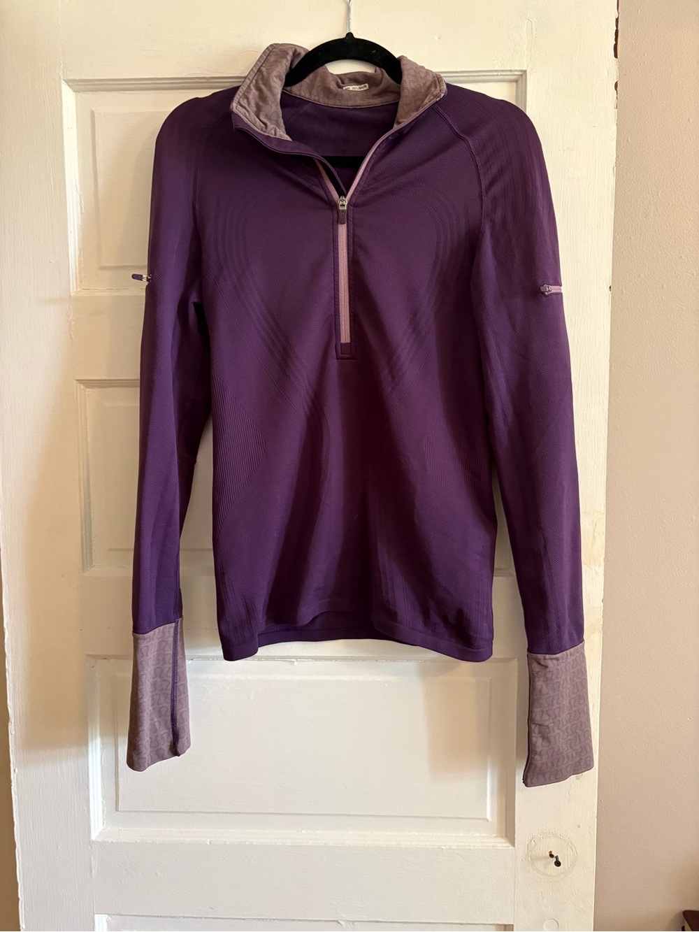 lululemon athletica Purple Long Sleeve Half-Zip Top